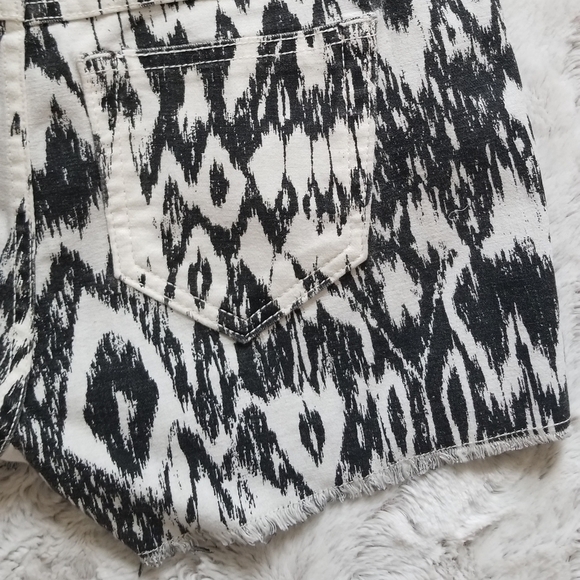Bleulab Ikat Print Bleach Down Black White 5 Pkt - Picture 5 of 7